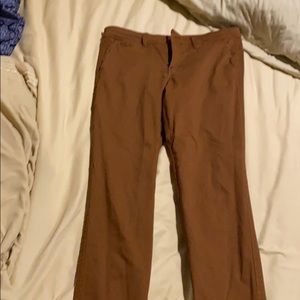 Brown stretchy pants